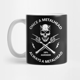 Heavy Metal Saying Once a Metalhead Mug